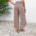 thumbnail image 6 of CIENVNSTG Floral Palazzo Boho Flowy Baggy Pants for Women Elastic High Waist Wide Leg Vacation Casual Long Lounge Trendy Trousers Complexion S, 6 of 6