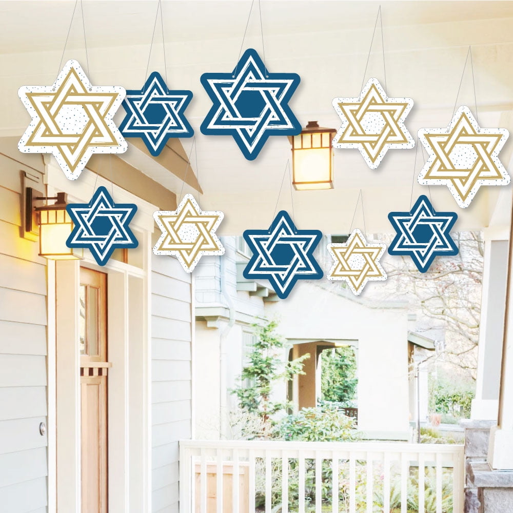 Hanging Hanukkah Outdoor Chanukah Hanging Porch & Tree Yard