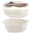 thumbnail image 3 of Portable Rope Baskets Small Woven Basket with Gift Bags Baby Toy Basket with Handles Soft Woven Basket for Storage, 3 of 10