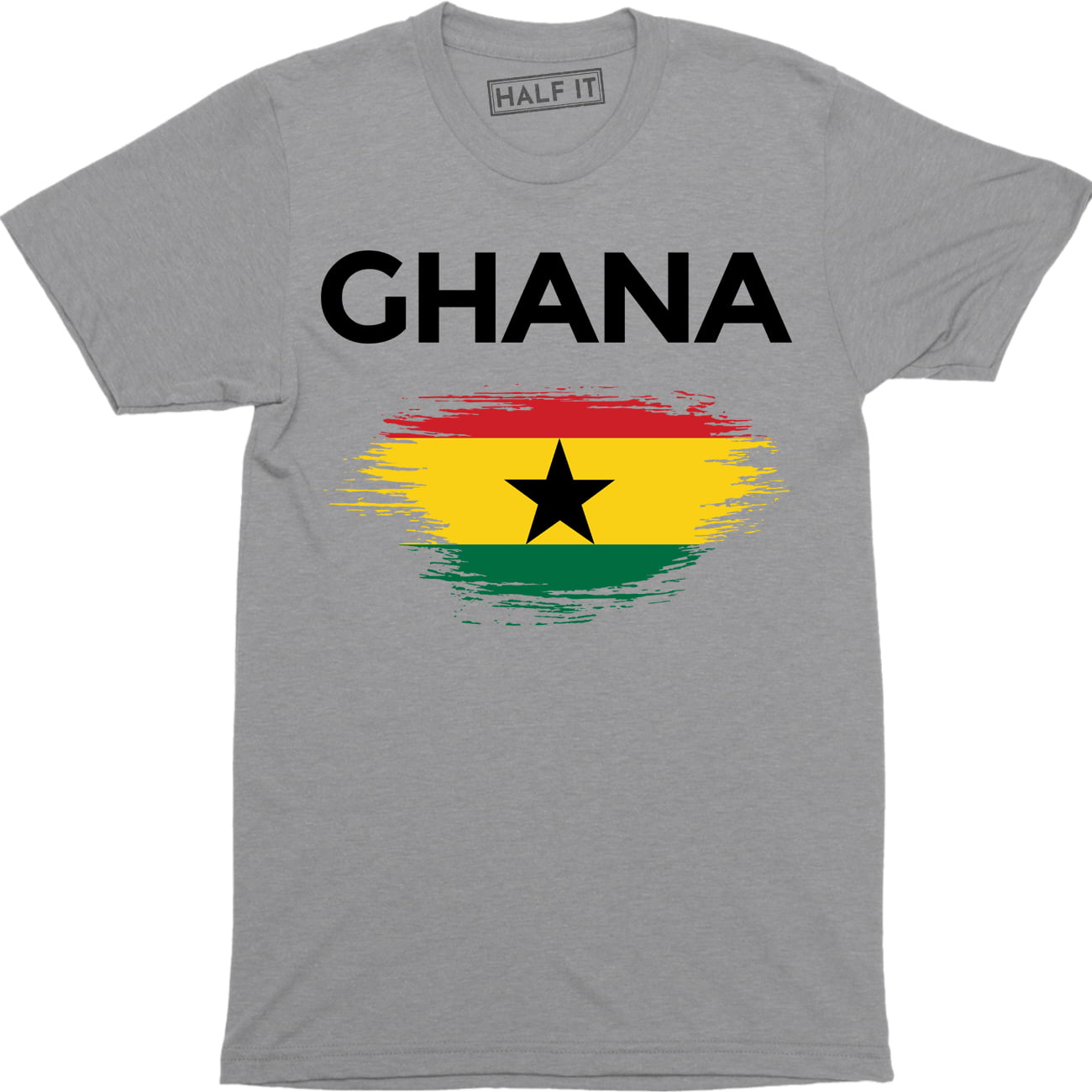 GHANA GRUNGE FLAG MENS T-SHIRT TEE TOP GHANAIAN SHIRT FOOTBALL JERSEY GIFT