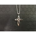 thumbnail image 2 of Christmas Day Gift   925 Sterling Silver Celtic Knot Infinity Cross Pendant Necklace 18" Sterling Silver Box Chain  Anniversary, Birthday, Christmas, Mother's Day, Valentine's Day Gift, 2 of 4