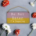 thumbnail image 3 of Do Not Enter I'M Sugaring Wood Signs|Farmhouse Decor|Rustic Wood Signs|Ready To Hang!|12 X 6 Inch, 3 of 5
