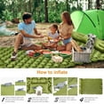 thumbnail image 2 of Dsseng JINGT Extra Thick Lightweight Inflatable Camping Mattress - Quick Inflate & Portable Double navy blue, 2 of 9