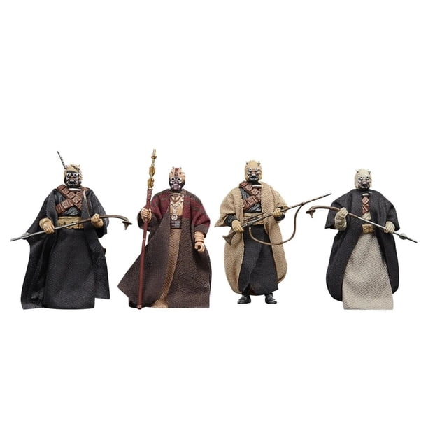 Figura de acción STAR WARS Tusken Raiders de 9,5 cm, paquete de 4