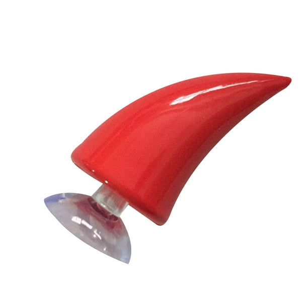 Riwesomey Cuerno Ángulo Cuernos Casco Ventosas Motocicleta Casco Sombreros Accesorios Moto Cuernos Decoración Gafas de moto rojo