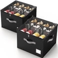 thumbnail image 1 of Organizador de zapatos Criusia plegable con funda transparente de 12 a 16 pares, 1 of 7
