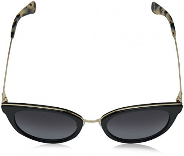 Kate Spade Jazzlyn/S Plastic Womens Cat-Eye Sunglasses Black Gold 51mm  Adult 