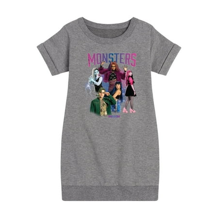 

Monster High - Monsters Group - Toddler And Youth Girls Fleece Dress