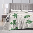 thumbnail image 4 of Kll Fleece Blanket Plush Throw Blanket Herbs,Soft Fuzzy Cozy Flannel Blanket For Couch Sofa Bed.(80"X60"), 4 of 9