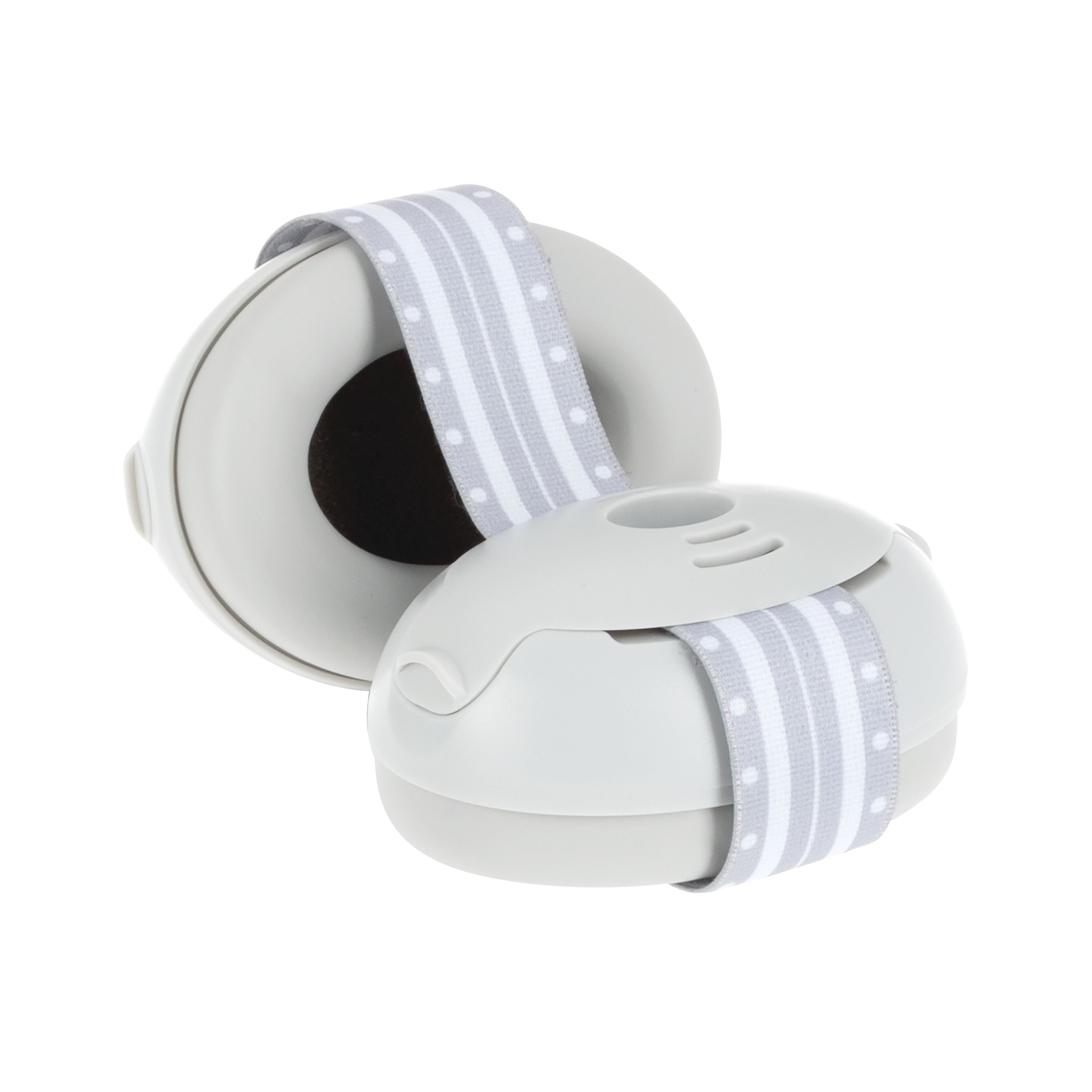 Nuby Soft Sounds Adjustable Earmuffs for Babies, Gray