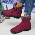 thumbnail image 6 of CAICJ98 Snow Boots Women Warm Lined Waterproof Ankle Booties Anti-Slip Womans Winter Boots (Red,Size 7.5), 6 of 9