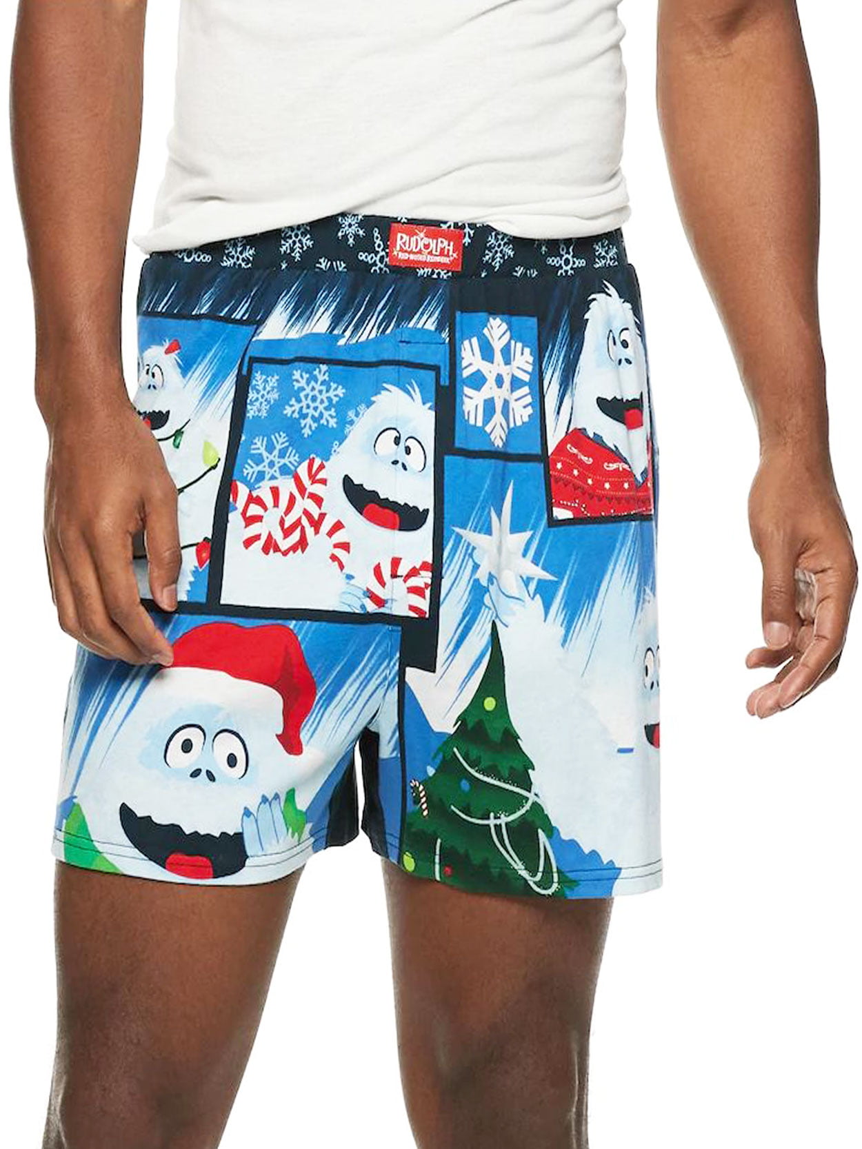 Men's Santa Hat & Boxers Shorts Gift Set Large 36-38 NWT $32 