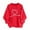 Red, variant on Womens Valentines Day Print Casual Crewneck Sweatshirt Long Sleeve Pullover Top Relaxation With Heart Design