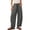 Dark Gray, variant on Women's Drawstring Loungewear Pants Solid Stripe Elastic Loose Wide Leg Trousers With Pocket Weekend Casual Wear
