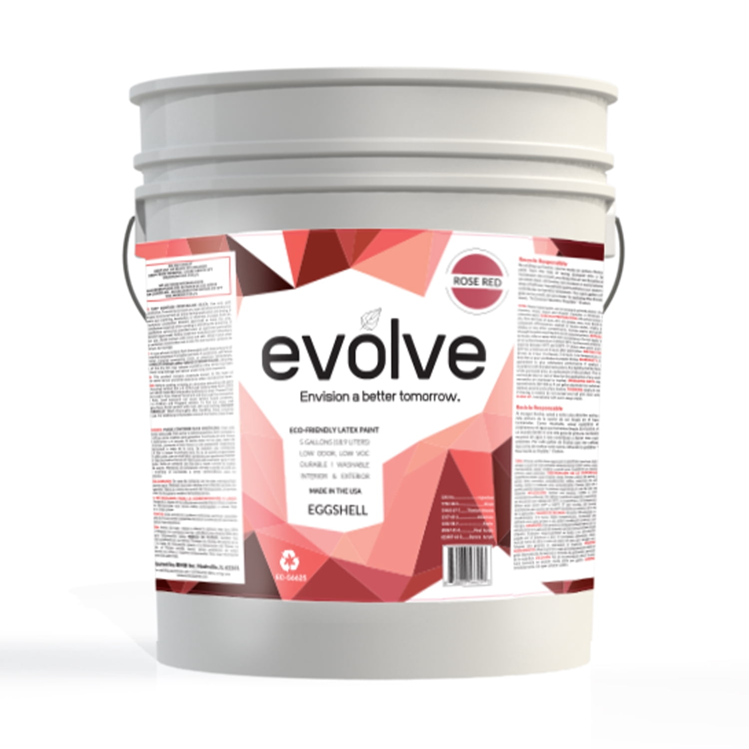 Evolve Interior Exterior Latex Eggshell Finish Rose Red (5G)