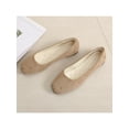 thumbnail image 4 of Daeful Chaussures Plates pour Femmes Confort Décontractées Fête Bout Carré Mode Marche Kaki 8, 4 of 4
