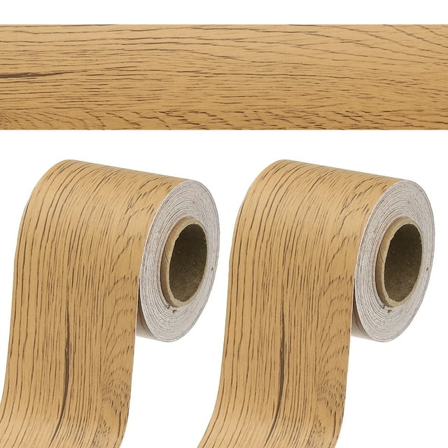 Cinta de Reparación de Grano de Madera de 2 Pulgadas x 66 pies, Cinta de Reparación Texturizada Realista Autoadhesiva para Piso, Puerta, Mesa, Armarios, Escritorio, Amarillo Teak