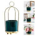 thumbnail image 4 of Flower Vases Pot Desktop Hanging Ceramic Storage Jar Holder Pots Ceramic Decoration 03, 4 of 8