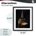 thumbnail image 4 of Stupell Industries Rustic Lodge Bookstack and Witch Hat Black Framed Print Under Glass, 13 x 16, by LSR Design Studio, 4 of 8