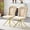 Beige, variant on Set of 2 Orange Puffy Bubble Chair Ball Chain Chair Velvet Dining Chairs with Gold Legs, Modern Upholstered Accent Chairs for Dining Room & Kitchen