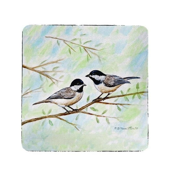Betsy Drake CT638 Dicks Chickadee Coaster - Set of 4