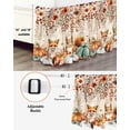 thumbnail image 3 of Thanksgiving Bed Skirt Queen Size 18 Inch Drop, Squirrel Fox Flowers Pumpkin Autumn Retro Wrap Around Dust Ruffle Bedskirts, Wrinkle & Fade Resistant Easy Fit Bedskirt with Adjustable Elastic, 3 of 8