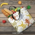 thumbnail image 5 of Zufioo Cartoon Monkey Print Large Capacity Single Shoulder Convenient Bag, 19.6x15.7 Inch Zipper Shopping Bag Handbag, Suitable for Shopping, School and Work, 5 of 7
