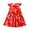 T8, variant on Mikilon Girls Vacation Dress Size 3-9 Years Elastic Waist Ruffled Sleeve Printed Dress Sweet Tank Top