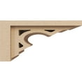 thumbnail image 3 of 6"W x 12"D x 6"H Wide Sheridan Rough Cedar Woodgrain TimberThane Corbel, Primed Tan, 3 of 6