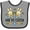 Heather and Black, variant on Inktastic 1st Easter Twin Boys Bunny Boys Baby Bib
