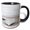 Black/White, variant on 3drose, Lonely Rowing Boats on a Calm Beach, 15oz Two-tone Yellow Mug