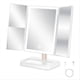 thumbnail image 1 of LED Travel Makeup Mirror, Rechargeable Trifold Cosmetic Mirror, 1 of 5