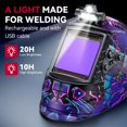 thumbnail image 2 of Casco de soldadura ARCCAPTAIN Auto Darkening True Color 3.94 x 3.66 pulgadas, 2 of 9