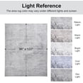 thumbnail image 3 of ARICOEASY 8x10 Area Rugs Large Area Rug for Bedroom Dining Room Kitchen Foldable Nonslip Rug, Grey, 3 of 8