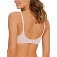 thumbnail image 3 of Deyllo Women Sexy Lace See-Through Bra Push Up Unlined Bras Underwire Support Non Padded Pink Underwear Bras 40DD, 3 of 3