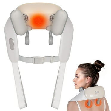 Vipuse Neck and Shoulder Massager,4D Cordless Back Massager with Heat, Deep Tissue Kneading Shiatsu Electric Massage for Pain Relief ,Suitable for Mother's Day and Birthday Gifts