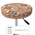 thumbnail image 4 of Lsque Traditional Tribal Aztec Round Bar chair cushion covers Velvet Fabric Premium Comfort Protects from Scratches and Stains for 14-17 Inch Chair- 14 inch, 4 of 7