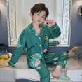 thumbnail image 2 of Conjunto de pijamas de invierno y Navidad para niños, ropa de dormir de manga larga con dibujos animados, para otoño, 2 of 4