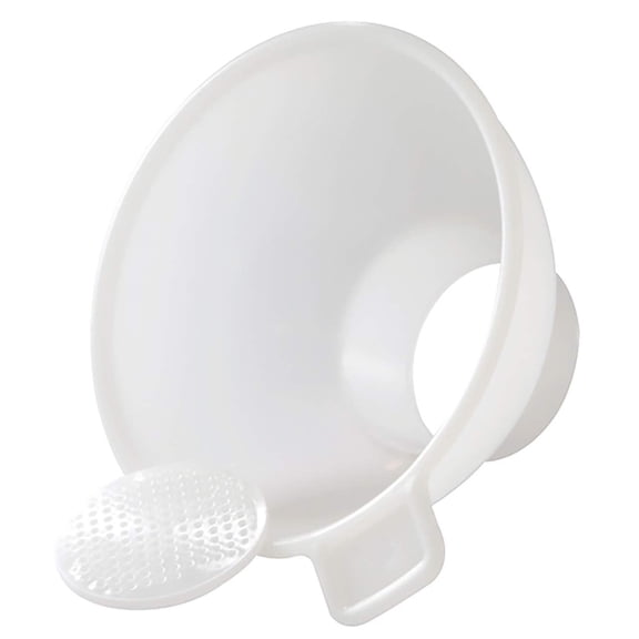 Hutzler Wide-Mouth Canning Funnel with Removable Straining Screen