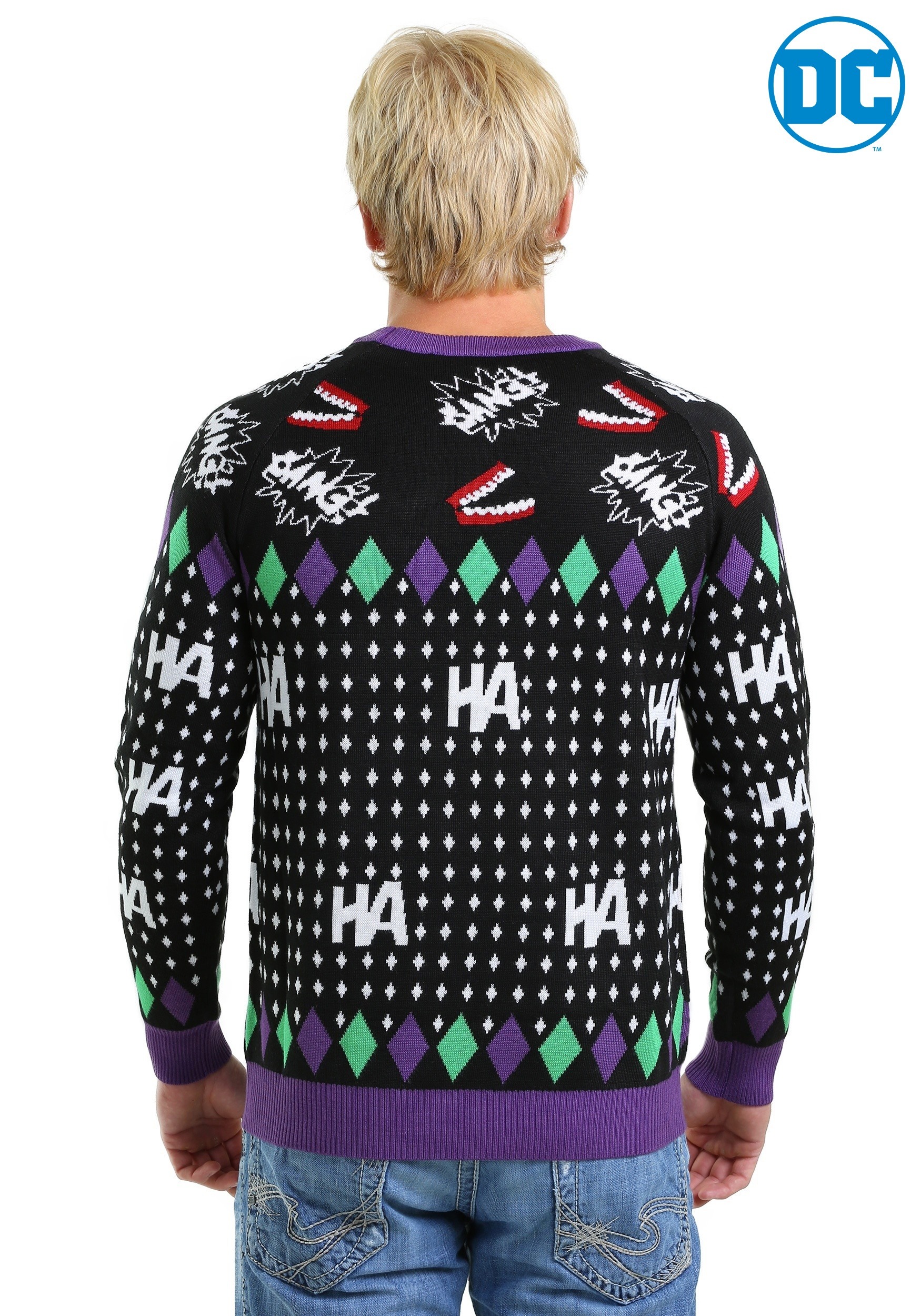 the joker christmas sweater