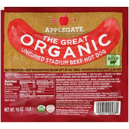 Applegate Farms The Great Organic Hot Dog Applegate Farms The Great Organic Hot Dog