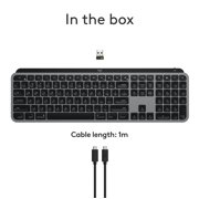 Logitech MX Keys S for Mac, Wireless Keyboard, Fluid, Precise Laptop-Like Typing, Programmable Keys, Backlit, Bluetooth