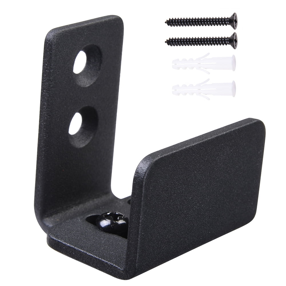 Yescom Adjustable Wall Mount Floor Guide Carbon Steel Hardware for Sliding Barn Door Bottom Door Groove Needed