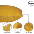 thumbnail image 3 of Cushion Covers 2pc Set (50 X 50 Cm) - Sunbeam Yellow - Solid Dyed Cotton Canvas, 3 of 5