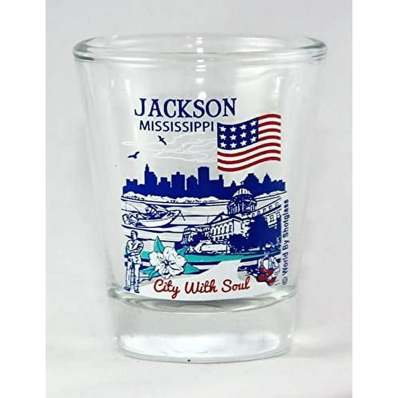 Jackson Mississippi Great American Cities Collection Shot Glass