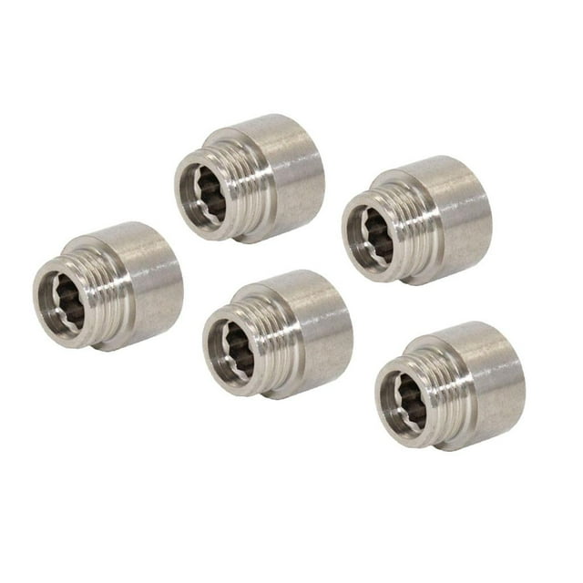 Adaptador de Conector de Acoplamiento Perfecl Acero Inoxidable 5 Piezas 20 mm