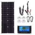 thumbnail image 2 of 30W 18V Panneau Solaire Semi-Flexible, Chargeur de Cellulaire USB, pour Camping, Randonnée, 2 of 7