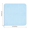 thumbnail image 6 of Jessy Home 24 Pack Light Blue Stripe Washcloths for Bathroom 13x13 Inch Ultra Soft Hand Face Towels, 6 of 9
