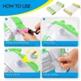 thumbnail image 5 of 2 Pieces Foldable Inflatable Floating Bed, Water Hammock, Lounger Swimming Pool Lounge Air Mattress(Green + Yellow), 5 of 5