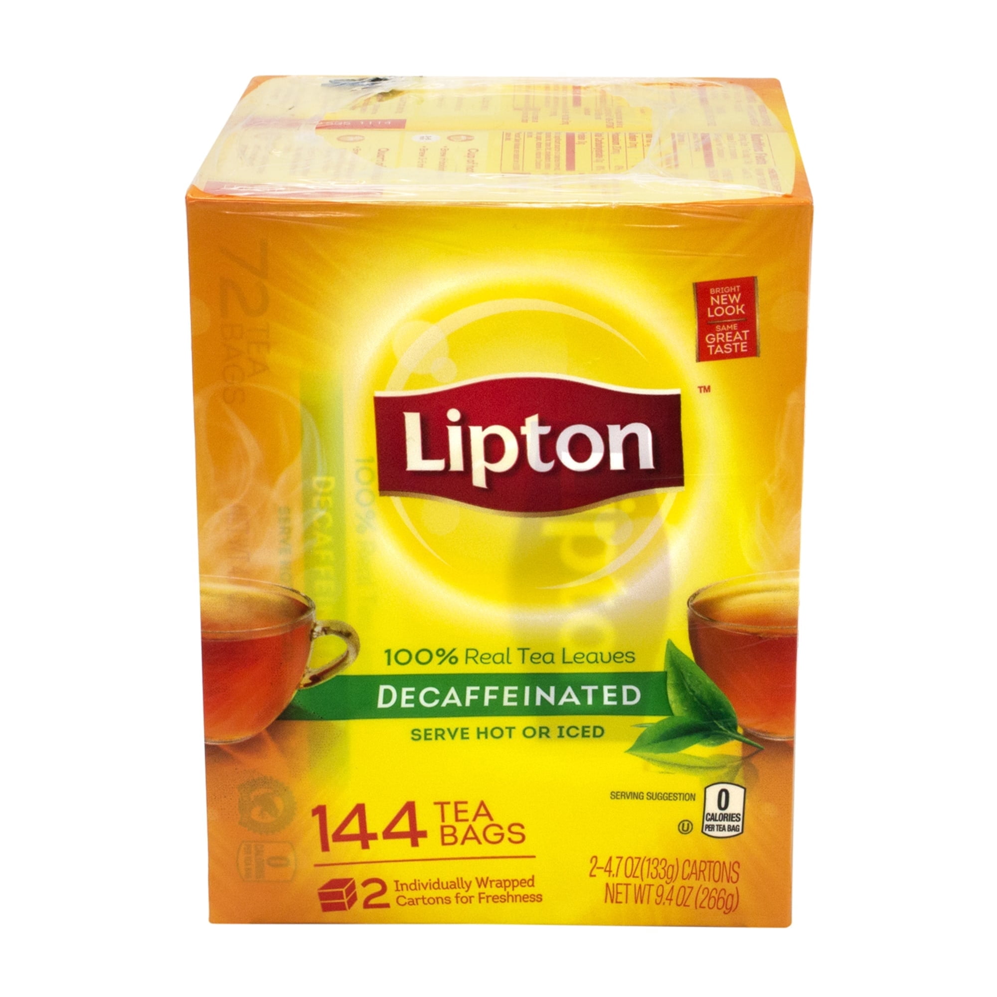 Lipton Black Tea, Decaffeinated, Tea Bags 144 Ct